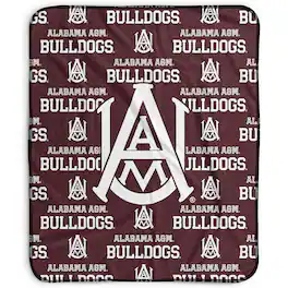 Pegasus - Alabama A&M Bulldogs 50" x 60" Repeat Wordmark Fleece Blanket - Multicolor