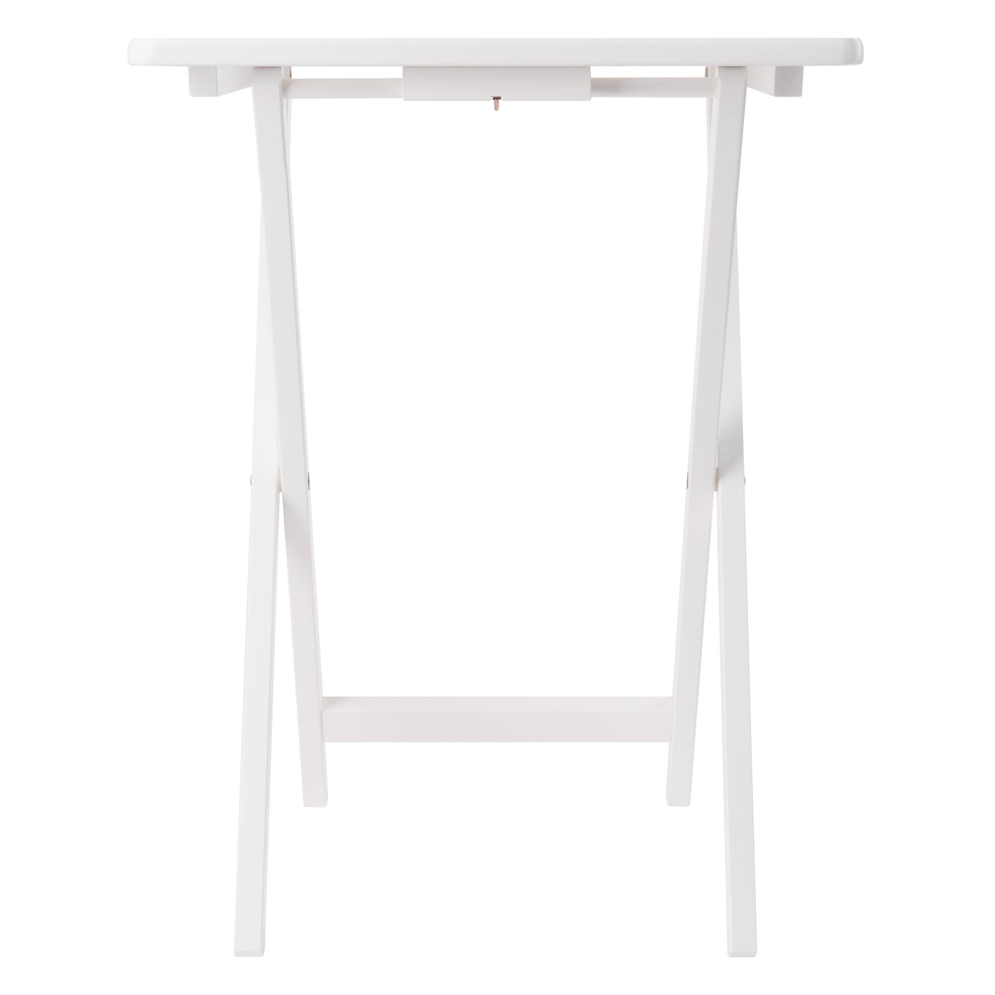 Alt View 7. Winsome Wood - Alex 5-Pc Snack Table Set - White.