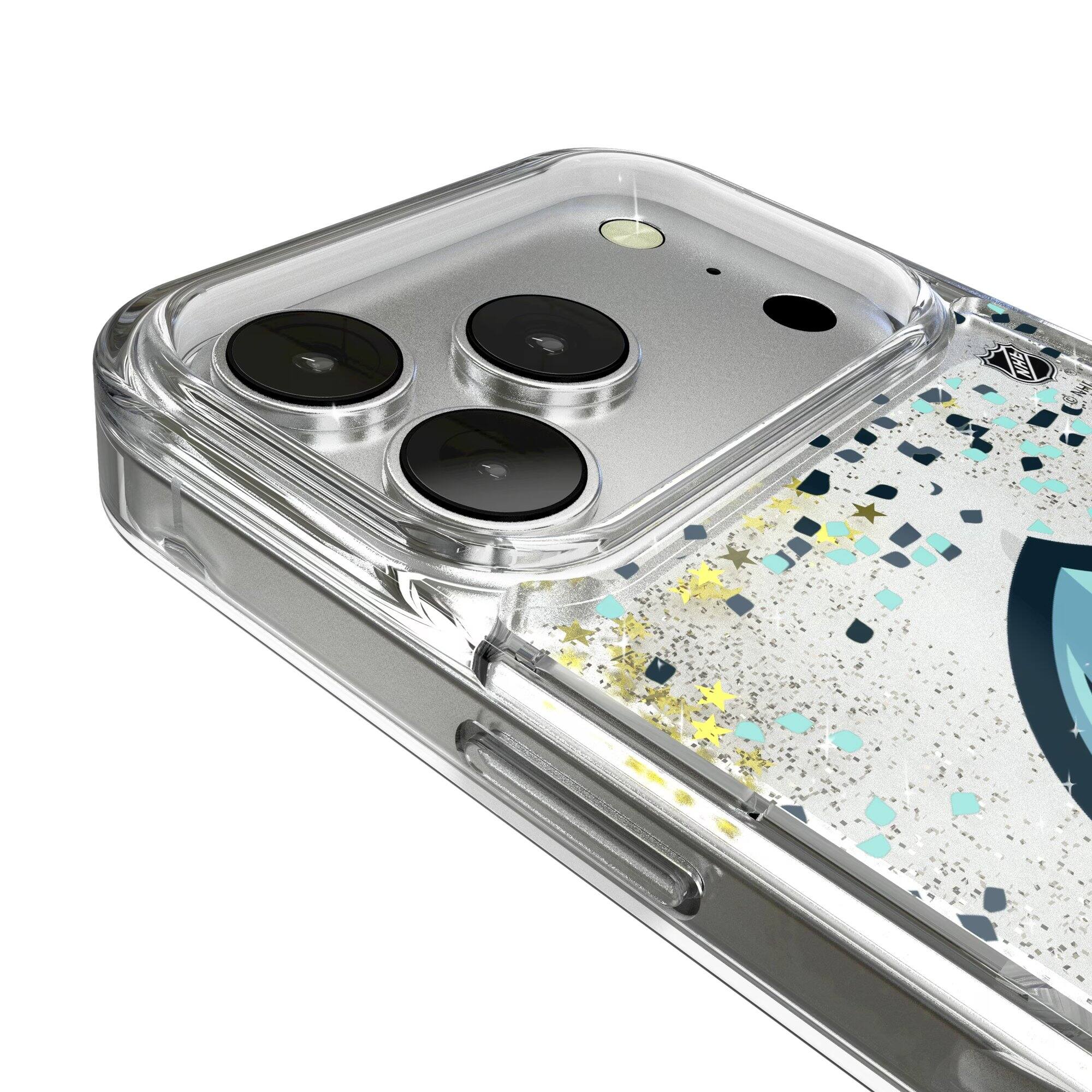 Alt View 2. Keyscaper - Seattle Kraken iPhone Confetti Glitter Case - 13 - Multicolor.