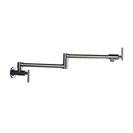Brass Wall Mount Pot Filler with 2 Handle