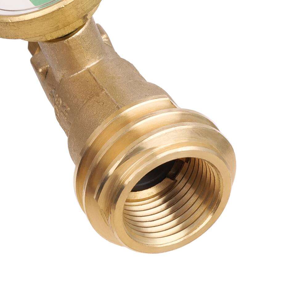 Angle. Empava - 15 ft Propane Hose Extension with Gauge – Universal QCC1/Type 1 Fit for Grills, Heaters & Fire Pits – Leak Detector - Black.