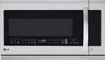LG - 2.2 Cu. Ft. Over-the-Range Microwave - Stainless steel - Front_Standard