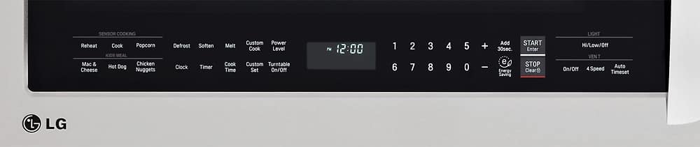 Alt View 1. LG - 2.2 Cu. Ft. Over-the-Range Microwave with Sensor Cooking and ExtendaVent 2.0 - Stainless Steel.