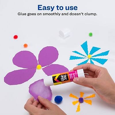 Easy to use  
Glue goes on smoothly and doesn't clump.