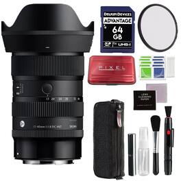 Sigma - 17-40mm f/1.8 DC Art Lens for RF Mount with Advanced Accessory and Travel Bundle | 214972 | 17-40mm Canon Lens