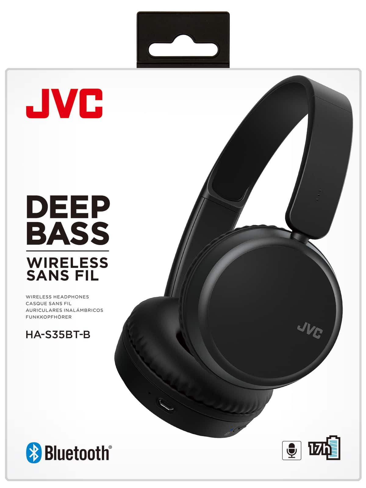 Jvc Ha S35bt Wireless On Ear Headphones Black Has35btb Best Buy 9954