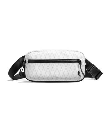 Front. tomtoc - Aviator-T35 2.5L X-Pac Sling Bag with RFID Blocking, Minimalist Crossbody Bag Chest Shoulder Pack for Travel, Everyday - White.