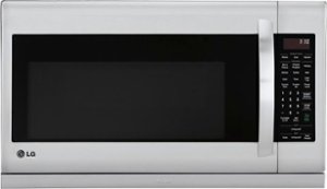 LG - 2.2 Cu. Ft. Over-the-Range Microwave - Stainless steel - Front_Zoom