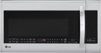 LG - 2.0 Cu. Ft. Over-the-Range Microwave with EasyClean - Stainless Steel - Front_Zoom