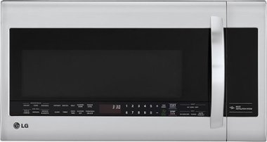 LG - 2.0 Cu. Ft. Over-the-Range Microwave - Stainless steel - Front_Zoom