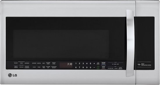 Front Zoom. LG - 2.0 Cu. Ft. Over-the-Range Microwave - Stainless steel.