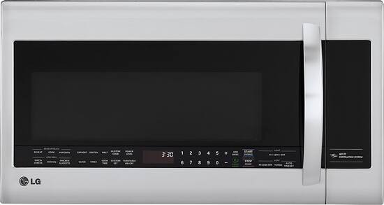 Front Zoom. LG - 2.0 Cu. Ft. Over-the-Range Microwave - Stainless steel.