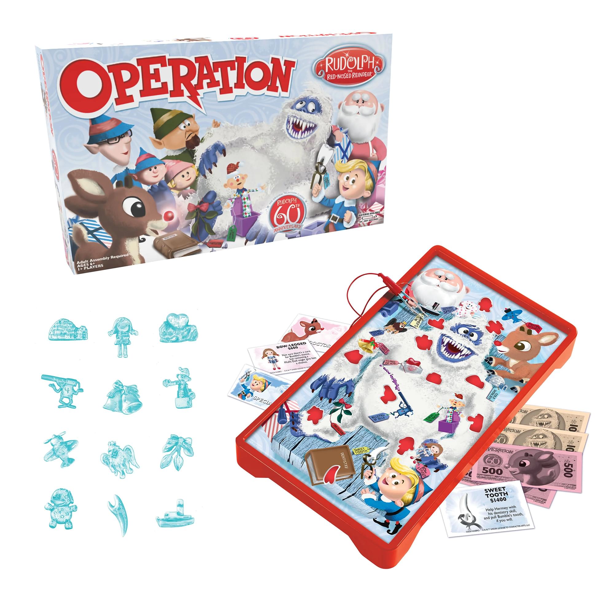 OPERATION  
RUDOLPH  
RED-NOSED REINDEER  

60TH ANNIVERSARY  

AGE 6+ PLAYERS  

SWEET TOOTH  
$1400  

500