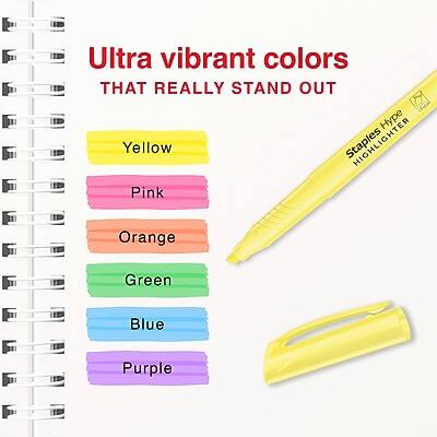 Ultra vibrant colors  
THAT REALLY STAND OUT  

Yellow  
Pink  
Orange  
Green  
Blue  
Purple