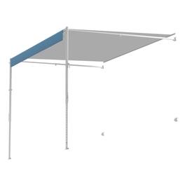 VEVOR - Manual RV Awning Complete Kit, 15' Retractable Awning with Aluminum Alloy Frame, Outdoor Trailer Awning - White, gradient blue