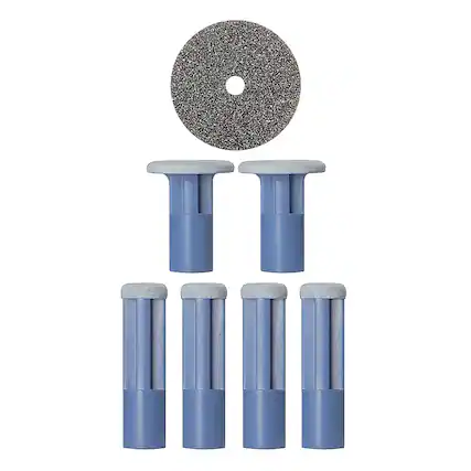 Angle. PMD Beauty - Replacement Discs - Blue - Sensitive.