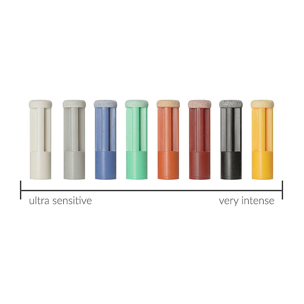 Left. PMD Beauty - Replacement Discs - Blue - Sensitive.