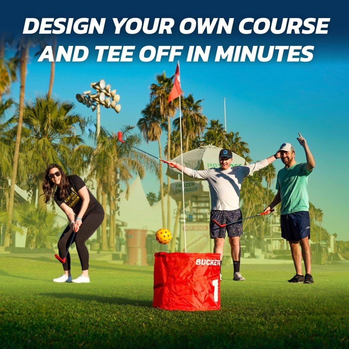 DESIGN YOUR OWN COURSE AND TEE OFF IN MINUTES

HOT DOGS
CANCER
ROZEN LEMONADE
BUCKER 1