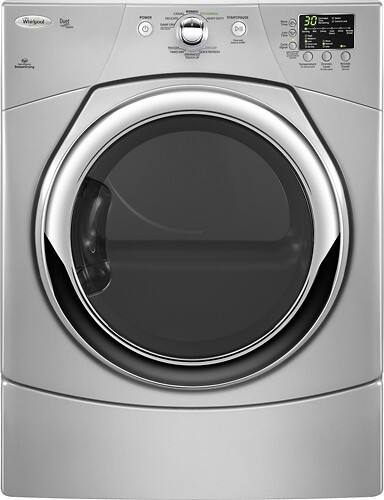 Best Buy: Whirlpool Duet 6.7 Cu. Ft. 9-Cycle Steam Electric Dryer Lunar ...