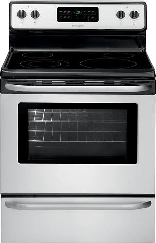 Front Standard. Frigidaire - 30" Self-Cleaning Freestanding Electric Range - Stainless-Steel.