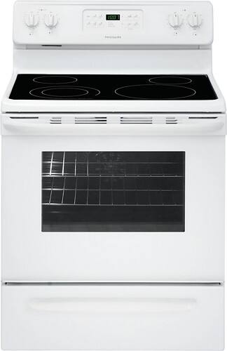 Front Standard. Frigidaire - 30" Self-Cleaning Freestanding Electric Range - White.