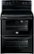 Front. Frigidaire - 30" Self-Cleaning Freestanding Double Oven Electric Convection Range - Black.