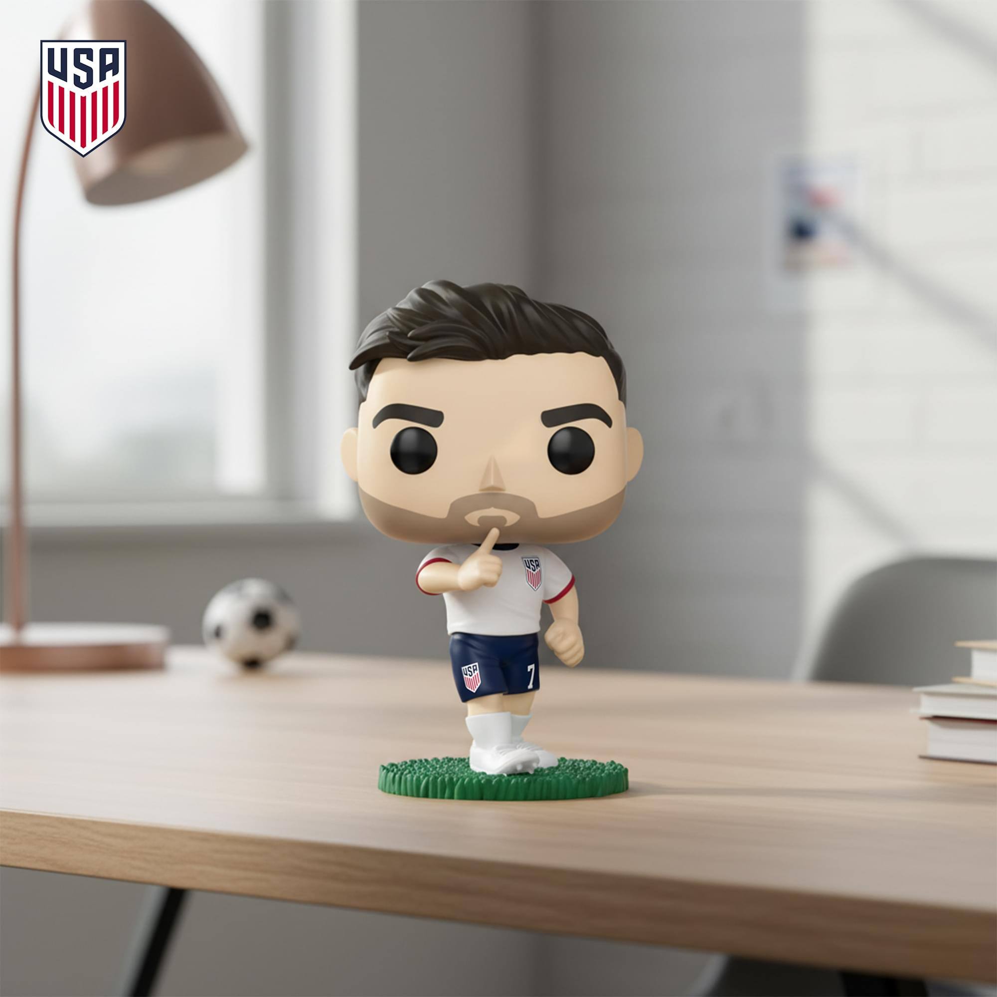 Alt View 2. Funko - USA Soccer Funko POP Football | Giovani Reyna - Multi-Colored.