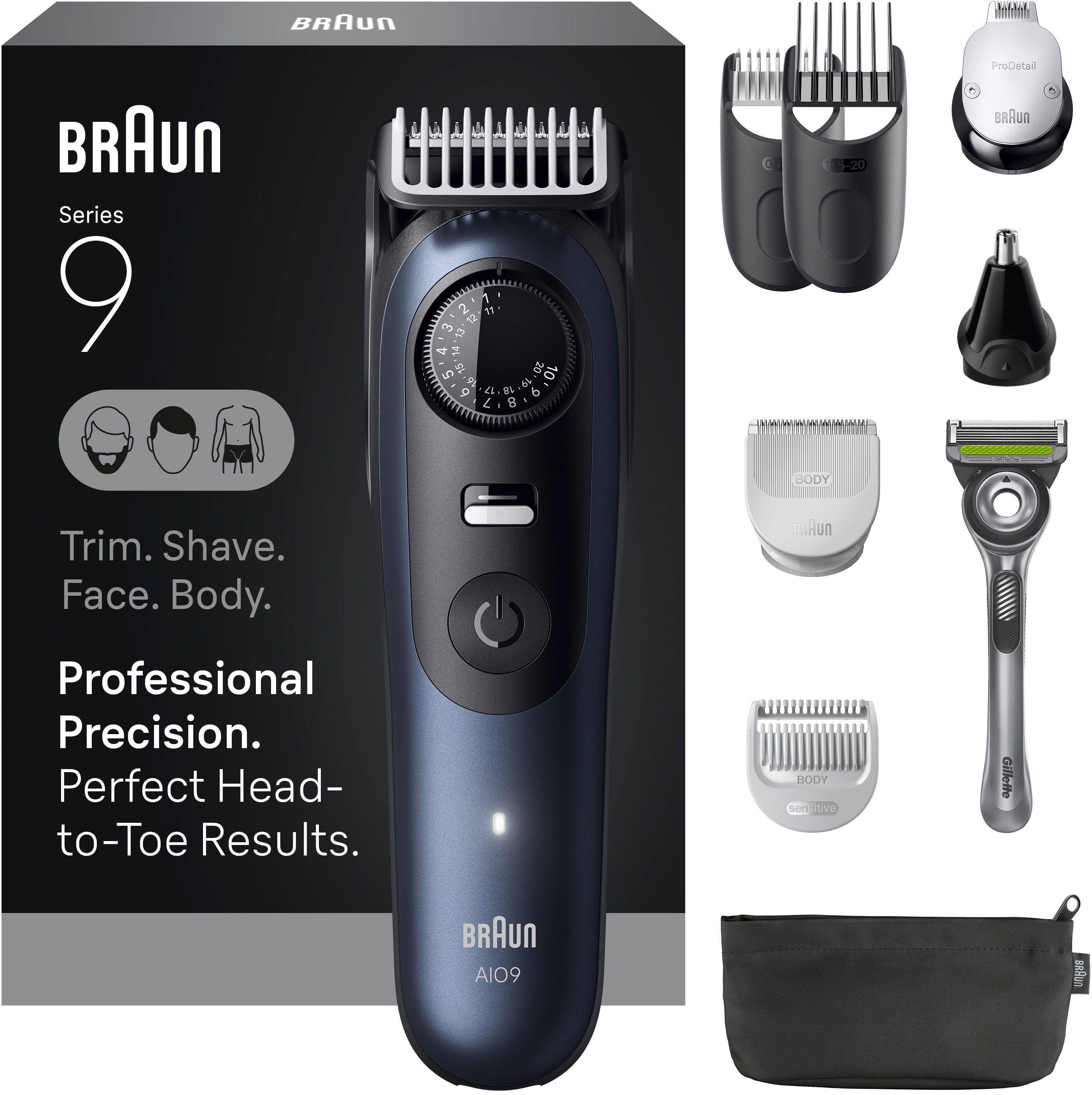 BRAUn Series 9  
Trim. Shave. Face. Body.  
Professional Precision. Perfect Head-to-Toe Results.  
BODY  
BRAUn A109