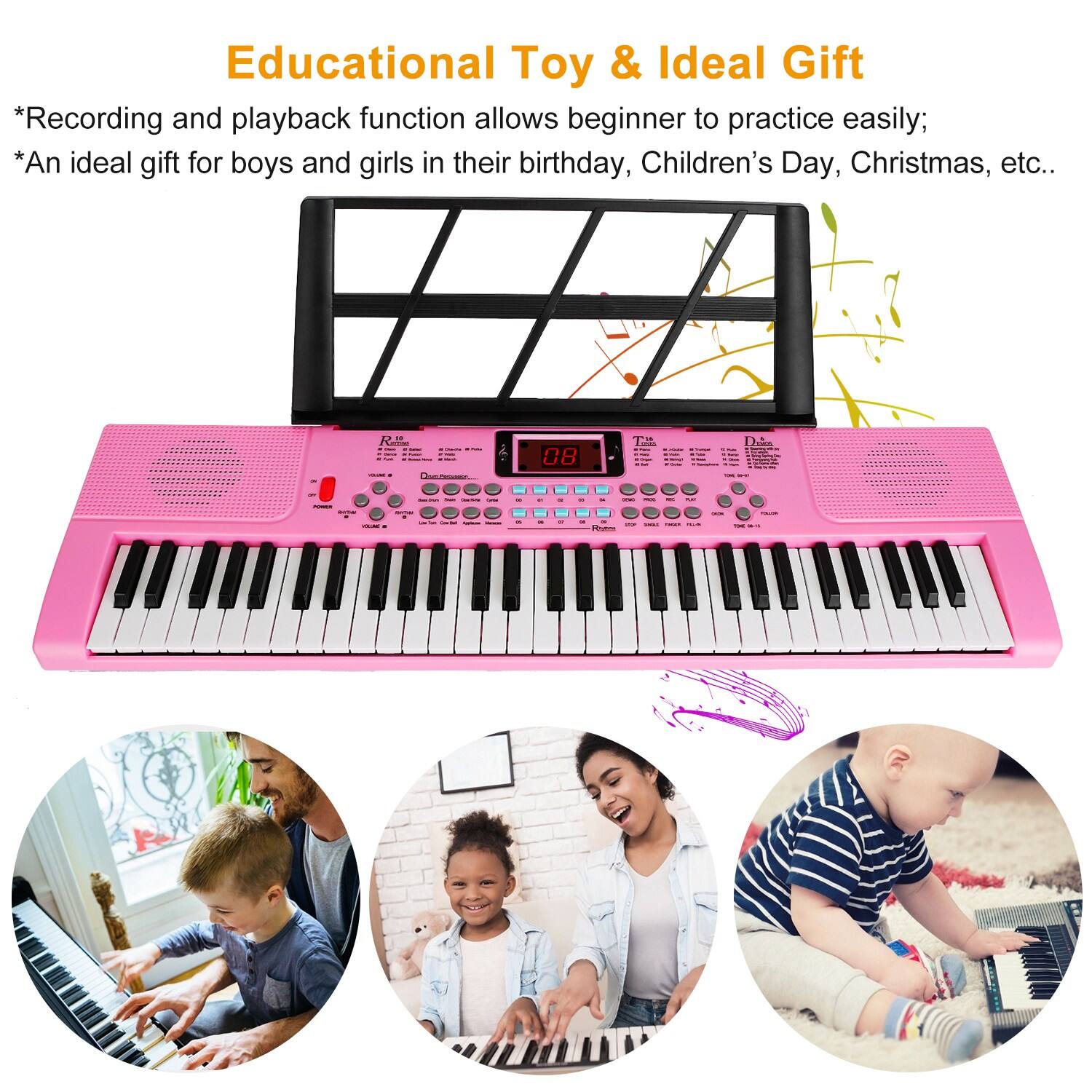 Educational Toy & Ideal Gift

*Recording and playback function allows beginner to practice easily;
*An ideal gift for boys and girls in their birthday, Children's Day, Christmas, etc.