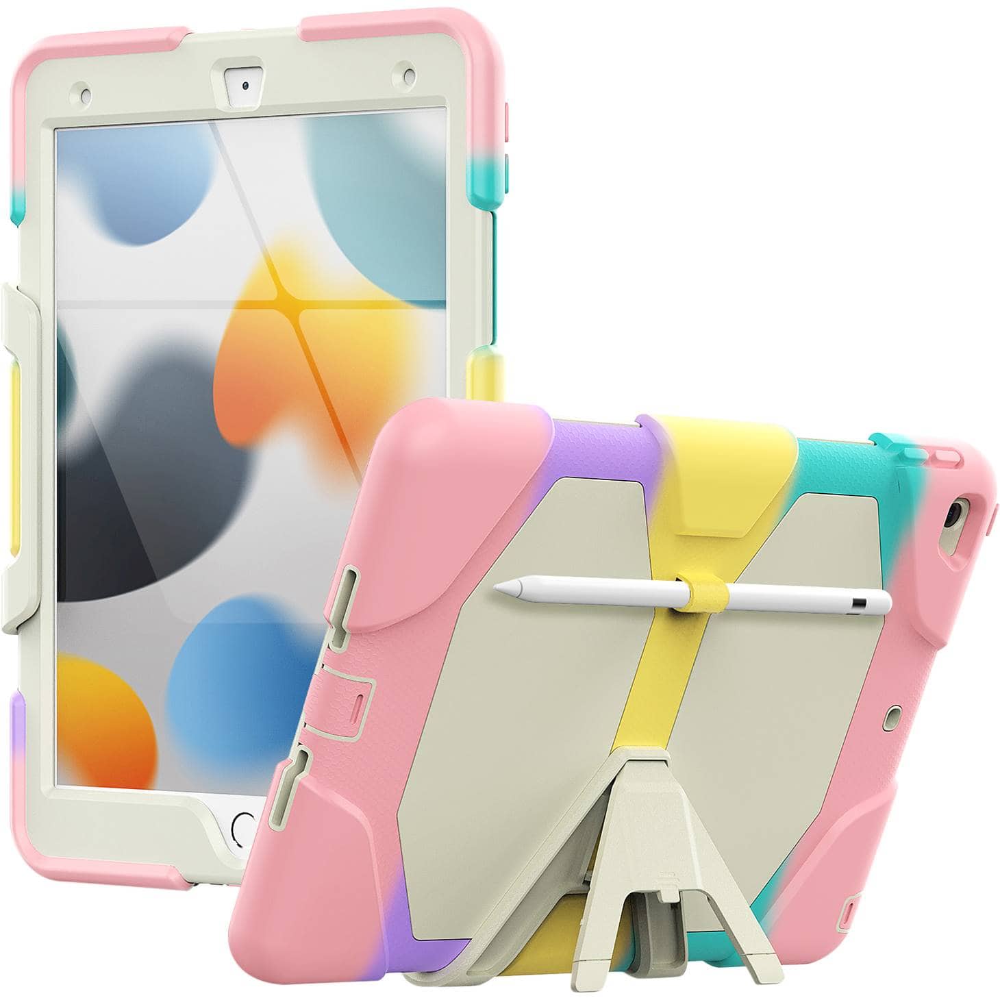 Alt View 12. SaharaCase - SpLaSh Series Case for Apple iPad 10.2 (7th, 8th and 9th Gen 2021) - Pink.
