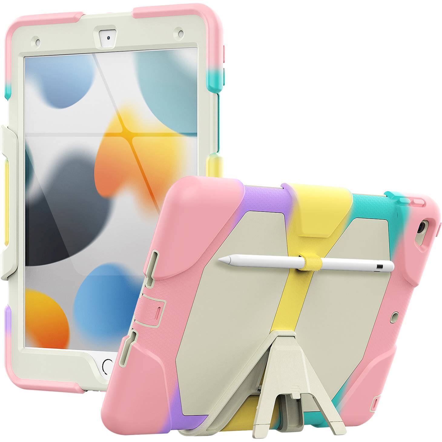 Alt View 12. SaharaCase - SpLaSh Series Case for Apple iPad 10.2 (7th, 8th and 9th Gen 2021) - Pink.