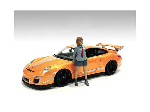 Front. American Diorama - "Car Meet 1" Figurine V for 1/24 Scale Models by American Diorama - Multi.