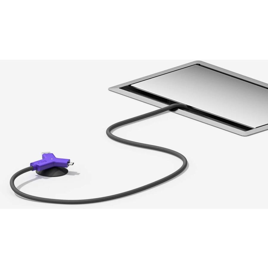 Alt View 2. Logitech - Logitech Swytch Laptop Link for Video Conferencing in Meeting Rooms - Purple/Black.