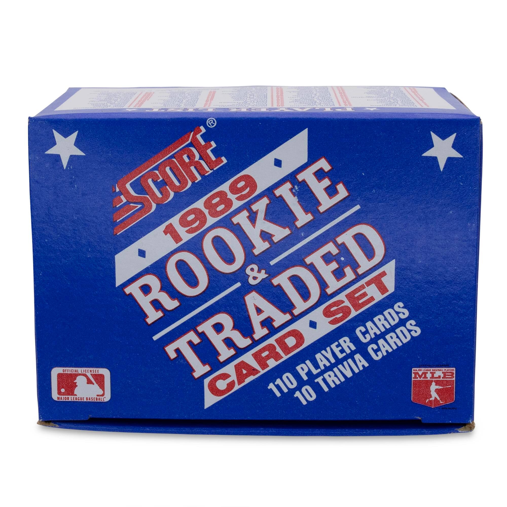 SCORE 1989 ROOKIE & TRADED CARD PLAYER CARDS 110 PLAYER CARDS 10 TRIVIA CARDS