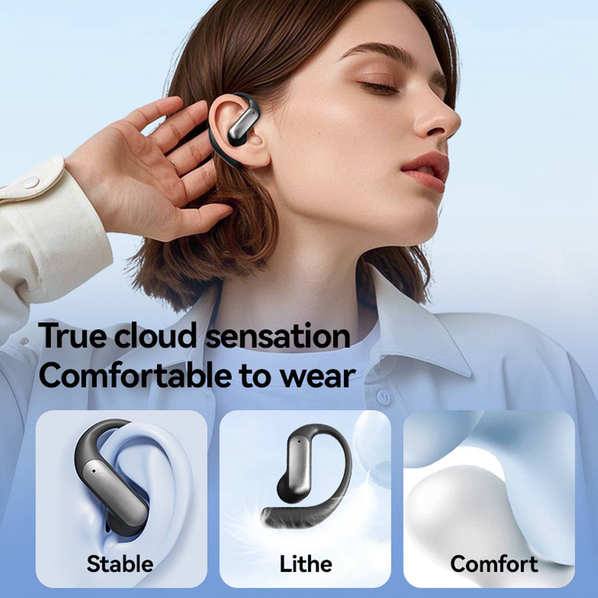 True cloud sensation  
Comfortable to wear  

Stable  
Lithe  
Comfort