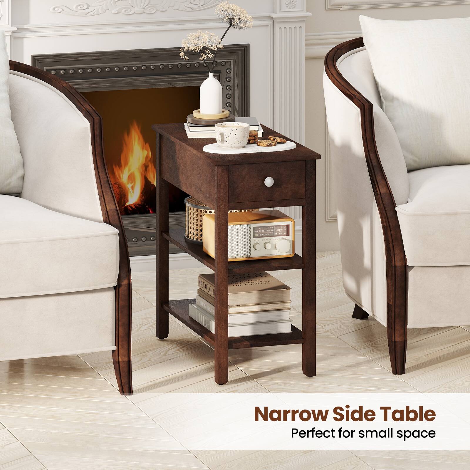 Narrow Side Table  
Perfect for small space