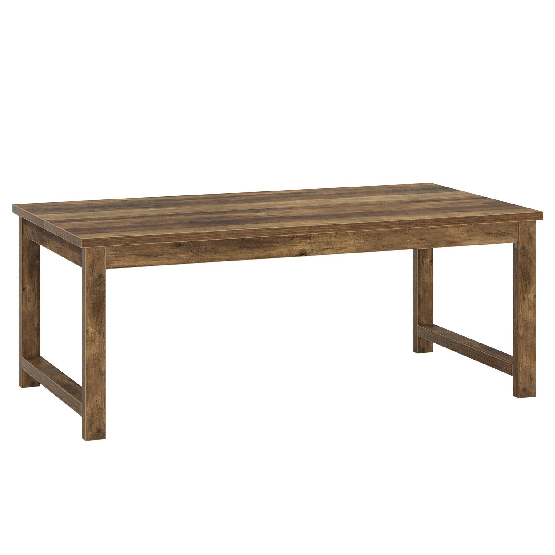 Alt View 5. Tribesigns - Office Executive Desk with Engineered Wood Construction, for Computer Work and Writing in Home Offices - Brown.