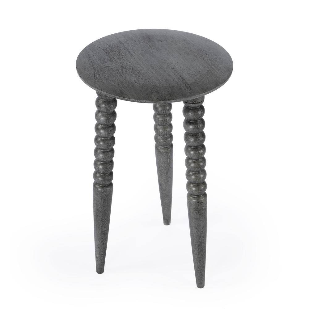 Alt View 3. Butler Specialty - Fluornoy Wood Side Table - Gray.