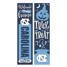 Evergreen Enterprises - North Carolina Tar Heels 47" Double Sided Halloween Leaner Fan Sign - Multicolor