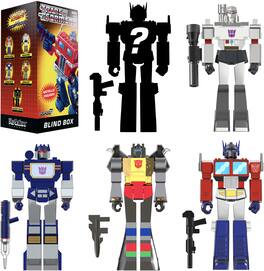 Super7 - Transformers - ReAction Figure Blind Box Wv2 - Metallic 12Pc PDQ - COLLECTIBLES - Multicolor