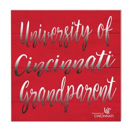 Jardine - Cincinnati Bearcats 10'' x 10'' Grandparent Plaque - Red