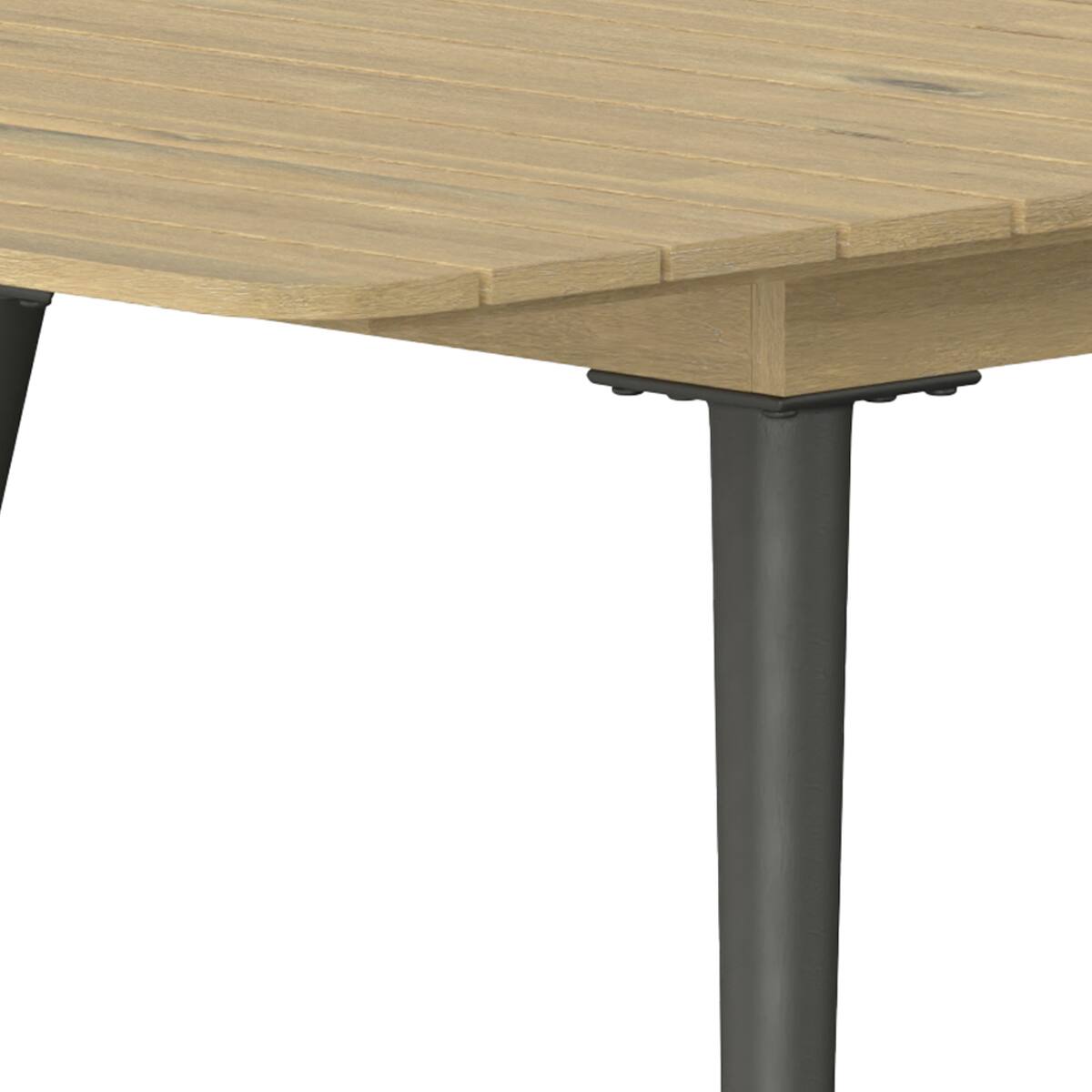 Alt View 7. Simpli Home - Beachside SOLID ACACIA WOOD 87 inch Wide Rectangle Contemporary Outdoor Extendable Dining Table - Light Teak.
