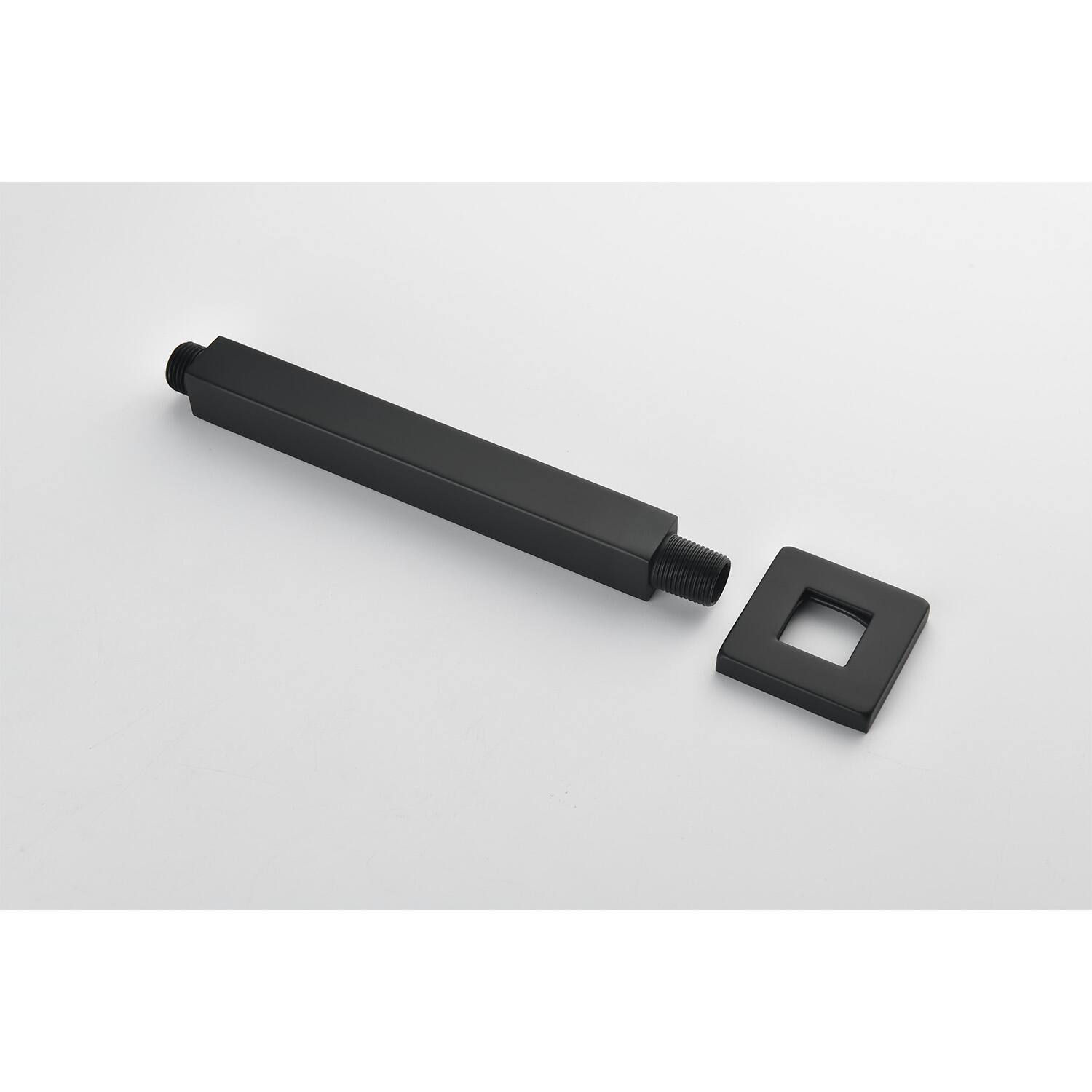 Alt View 1. APRILSOUL - 16 inch Shower Head System Ceiling Mounted Shower - Matte Black.