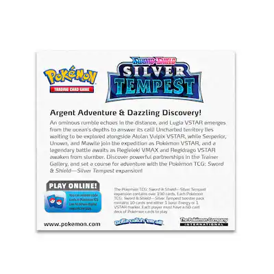 Pokemon - Sword & Shield - Silver Tempest Booster Box Pokemon - Sword & Shield - Silver Tempest Booster Box