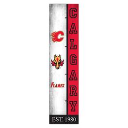 Fan Creations - Calgary Flames 6" x 24" Progression Wood Sign - Multicolor