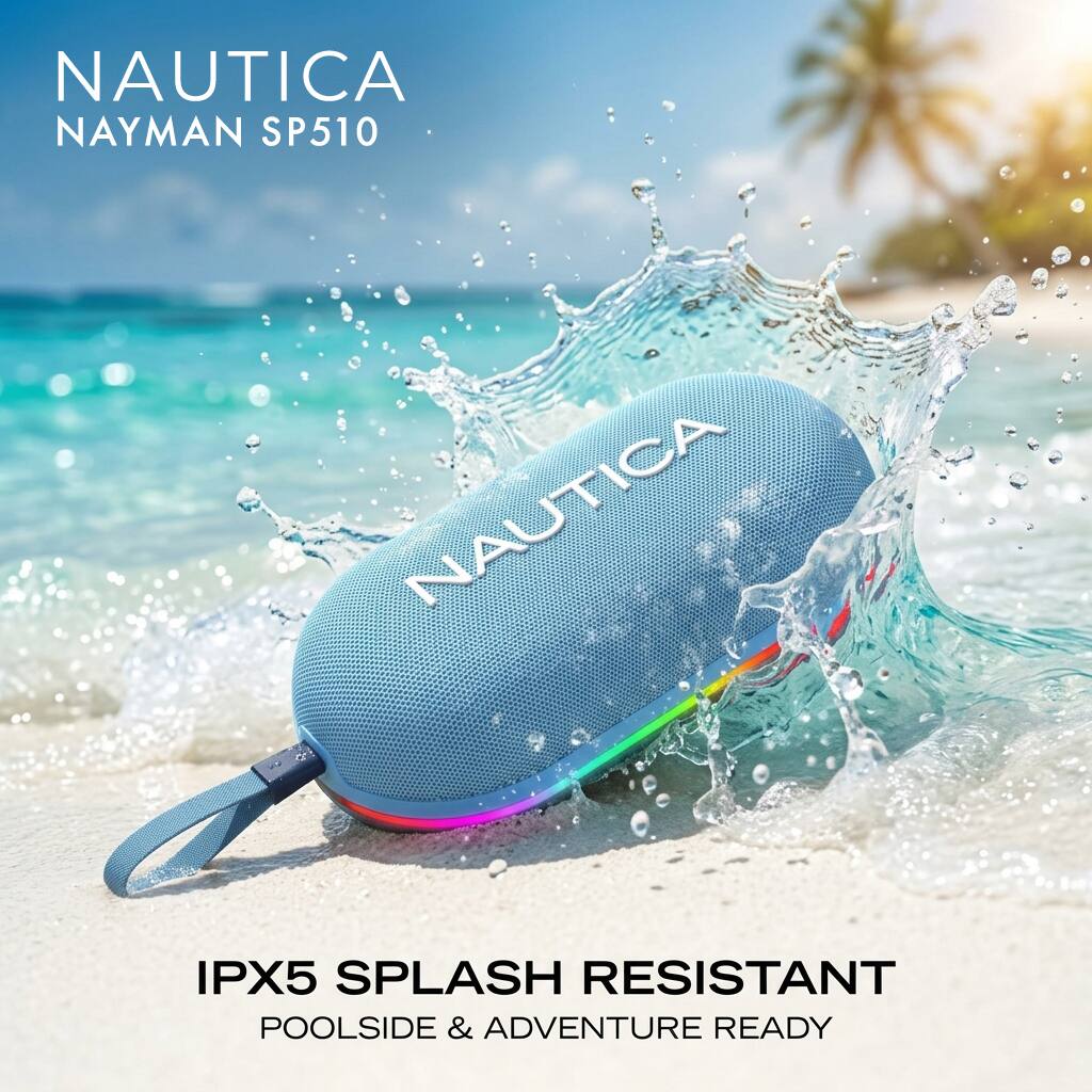 NAUTICA NAYMAN SP510

NAUTICA

IPX5 SPLASH RESISTANT POOLSIDE & ADVENTURE READY