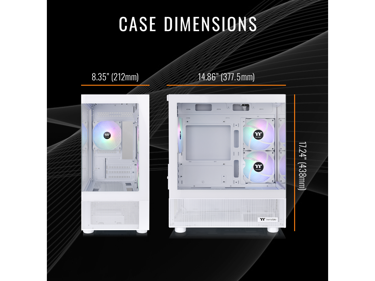 CASE DIMENSIONS  
8.35" (212mm)  
14.86" (377.5mm)  
17.24" (438mm)