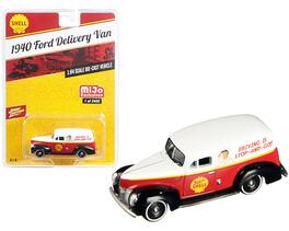 1940 Ford Delivery Van "Shell" 1/64 Diecast Model Car by Johnny Lightning