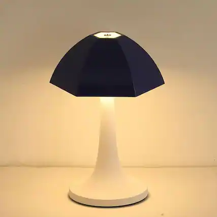 Front. YONWAY - Mushroom Decorative Light, Small Umbrella Rechargeable Touch Dimmable Light for Bedroom, Living Room.