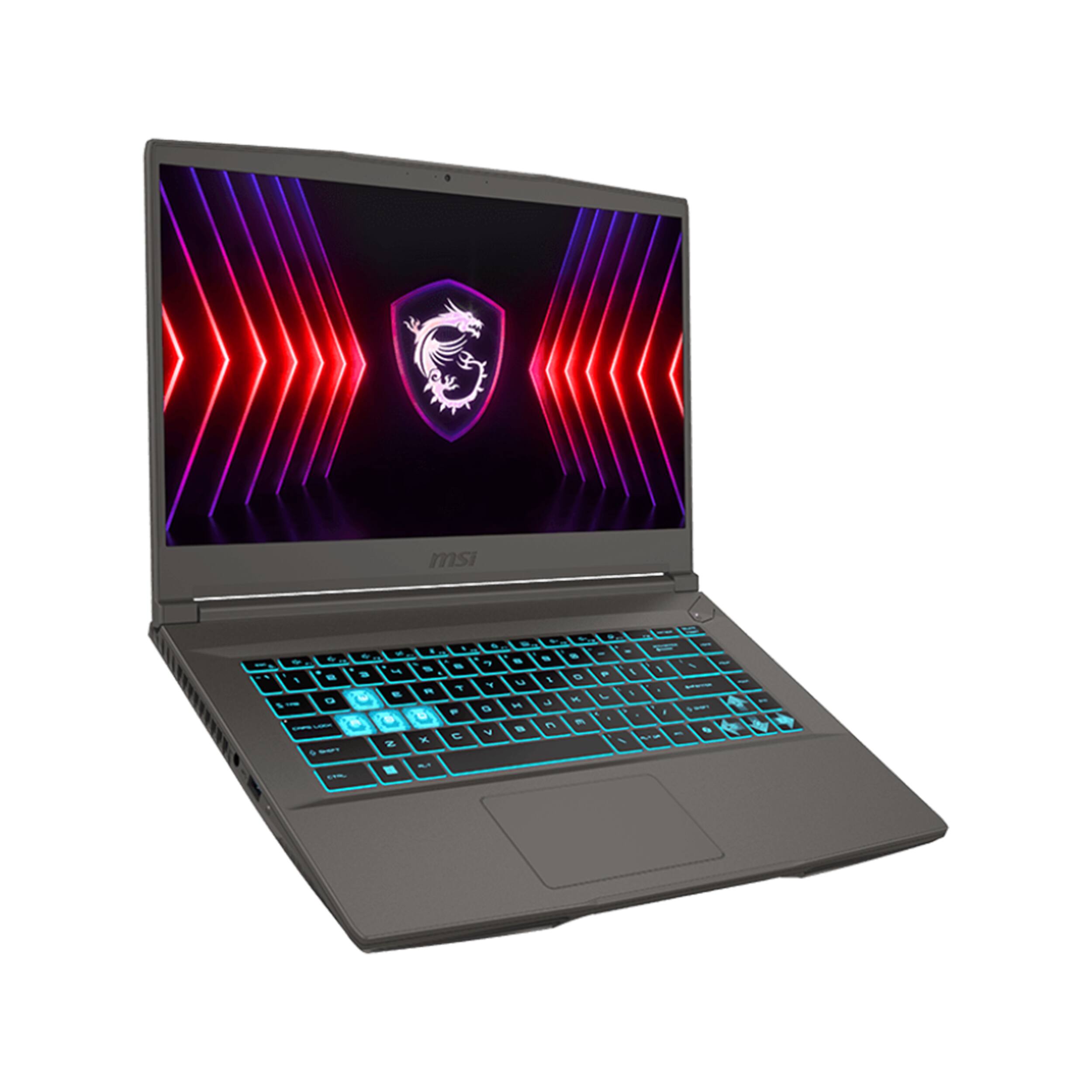 Alt View 8. MSI - MSI Thin 15 FHD 144Hz Gaming Laptop,Intel i5-13420H,NVIDIA GeForce RTX 4060,16GB RAM,512GB SSD,Win 11,Gray - Gray.